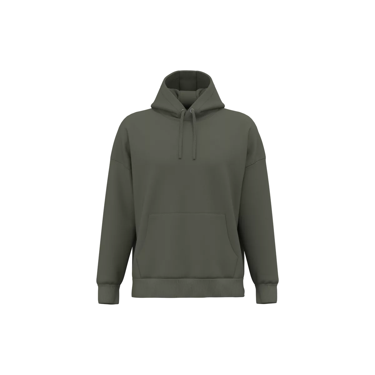 Duurzame uniseks oversized sweater met capuchon Organic Khaki