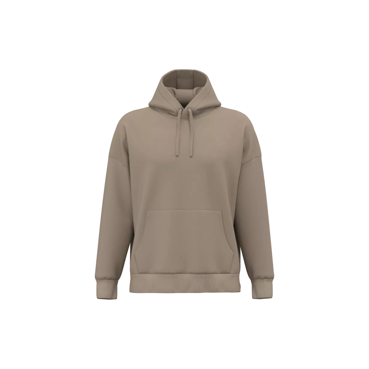Duurzame uniseks oversized sweater met capuchon Wet Sand