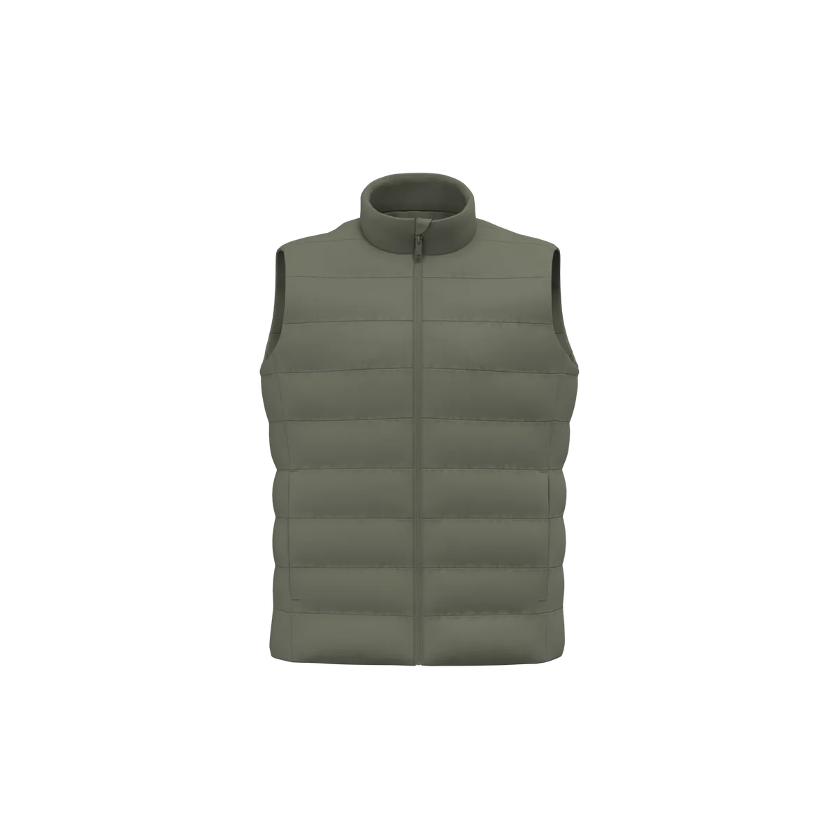 Duurzame gewatteerde damesbodywarmer Organic Khaki