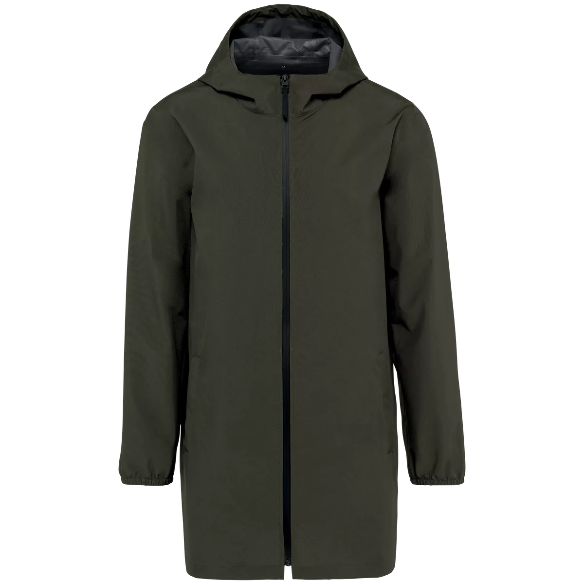 Ecologisch waterdicht uniseks jasje Organic Khaki