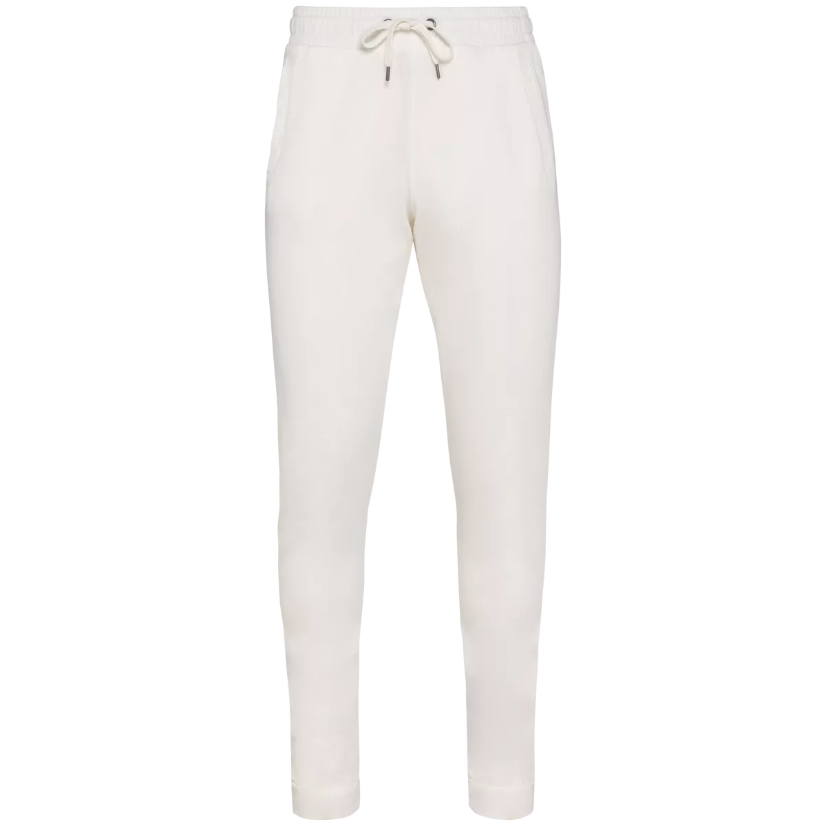 Ecologische uniseks jogging French Terry Washed Ivory