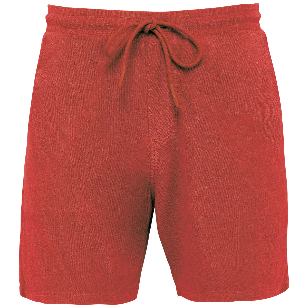Ecologische badstof herenshort Paprika