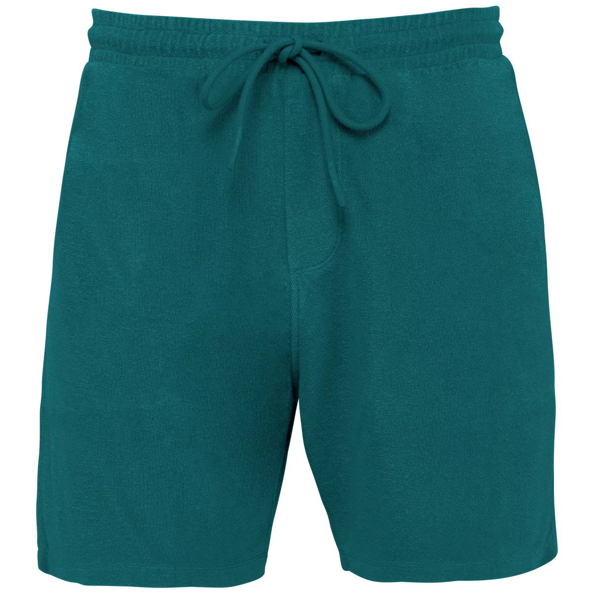 Ecologische badstof herenshort Peacock Green