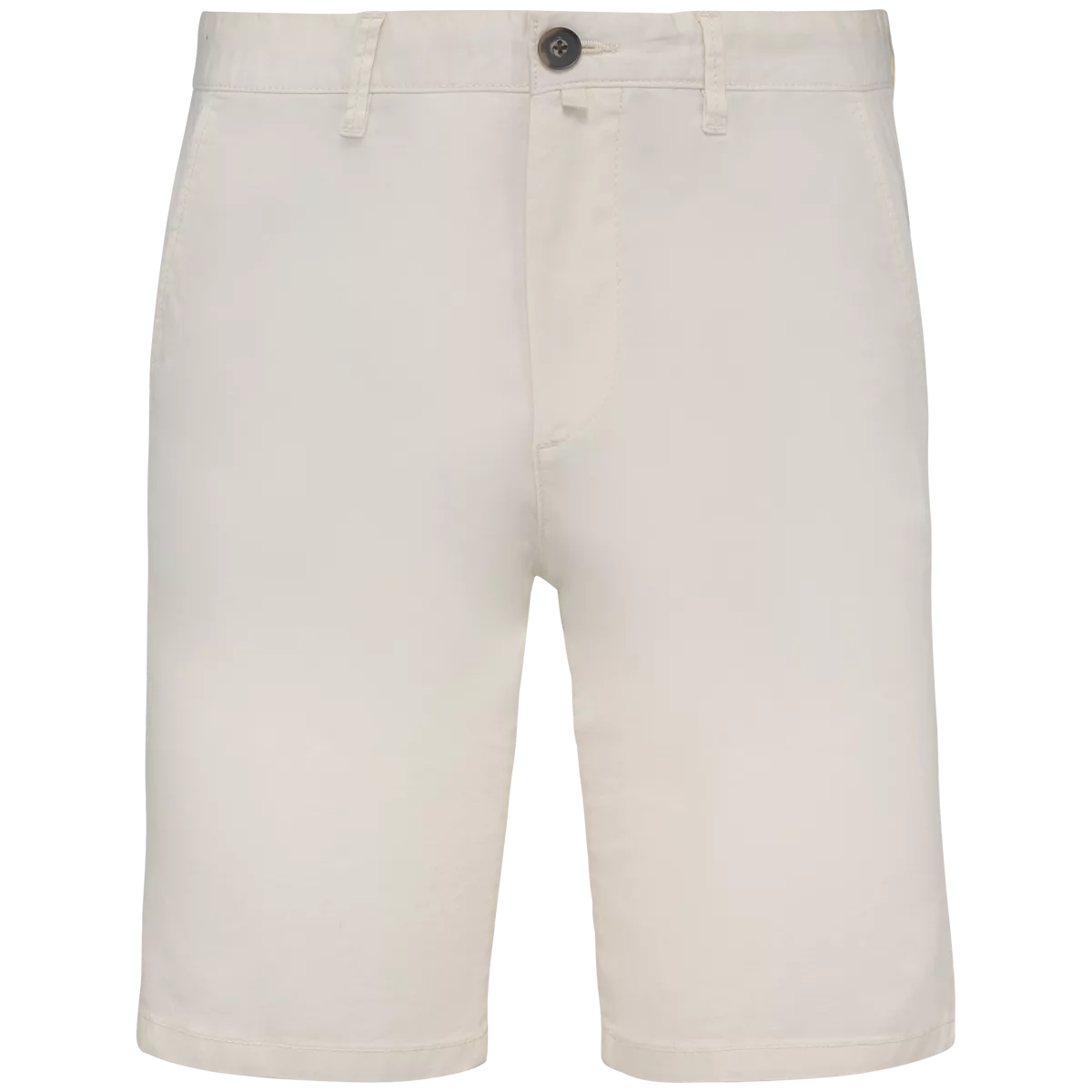 Ecologische chinobermuda heren Ivory