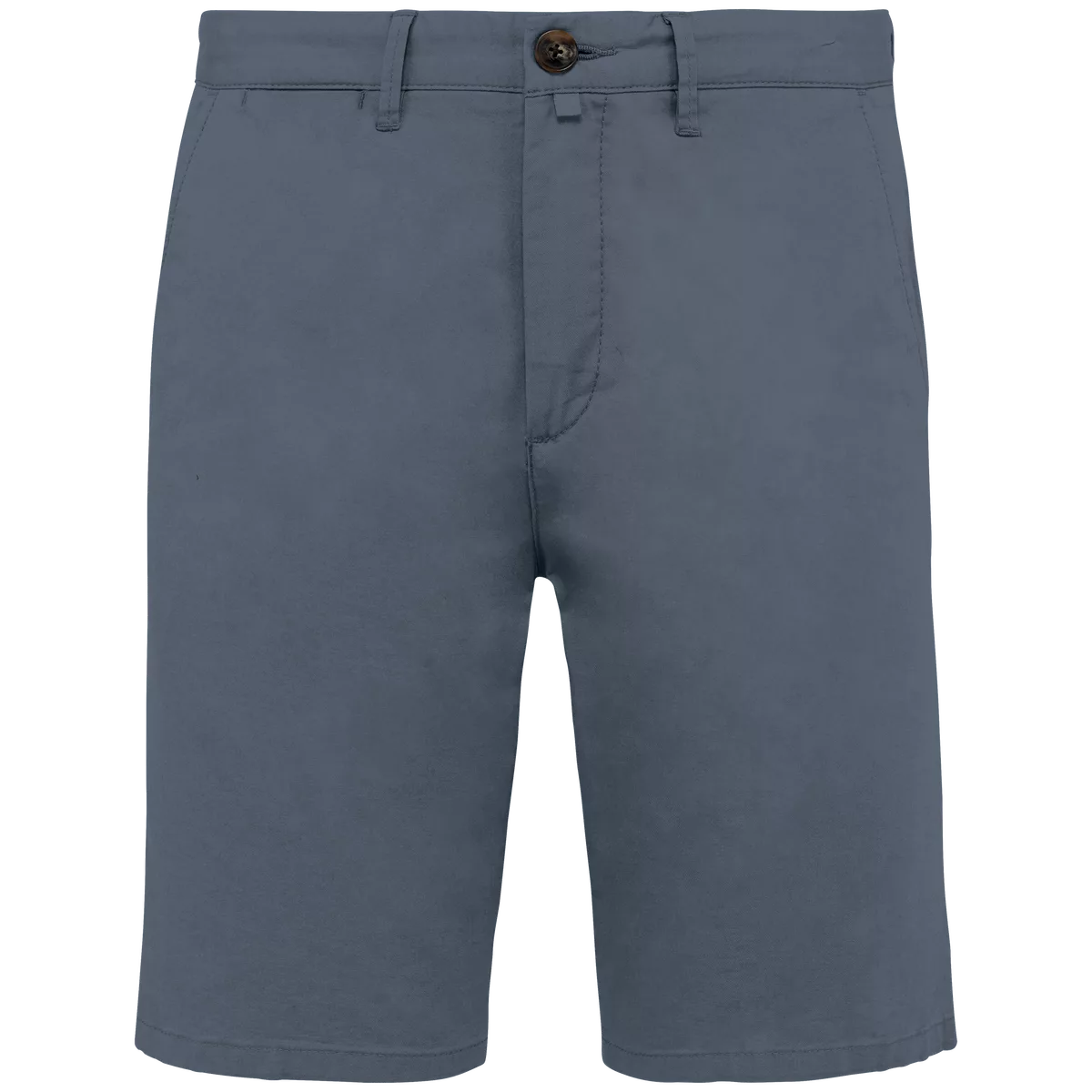 Ecologische chinobermuda heren Mineral Grey