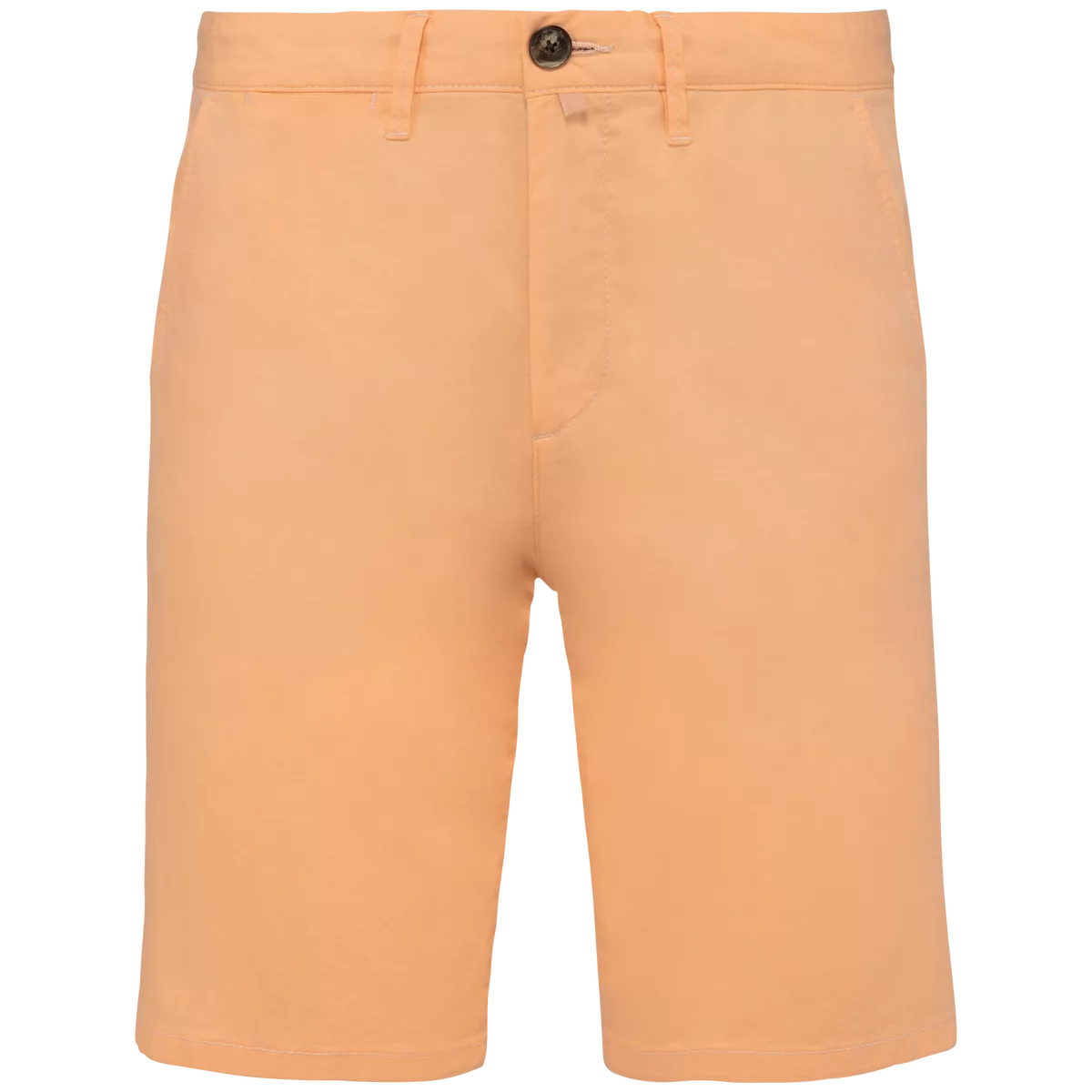 Ecologische chinobermuda heren Pastel Apricot