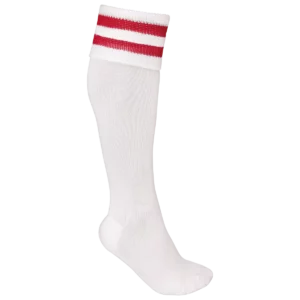 White / Sporty Red