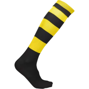 Gestreepte Sportsokken Black / Sporty Yellow
