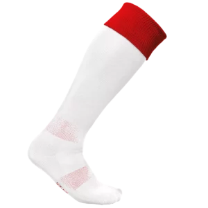 White / Sporty Red