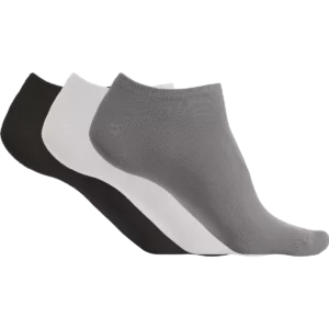 Microvezel enkelsokken – pak van 3 paar Storm Grey / White / Black