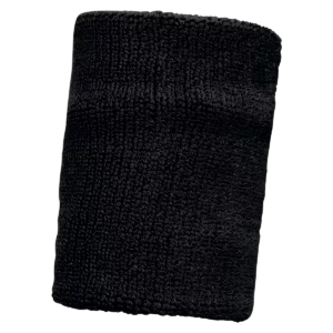 Polsband van badstof Black