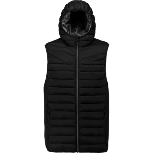 Bodywarmer met capuchon kids Black