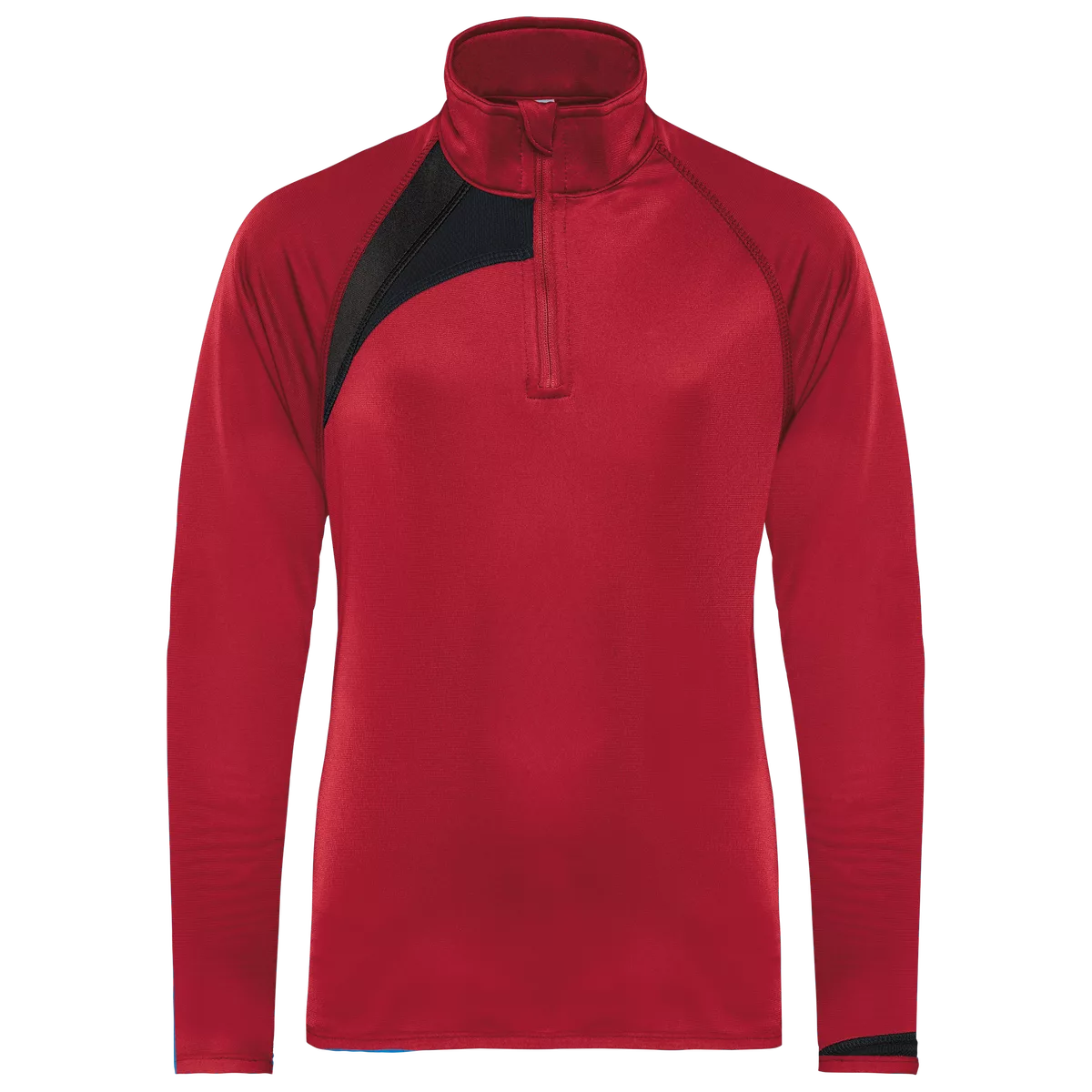 Kindertrainingsweater Met Ritskraag Sporty Red / Black / Storm Grey