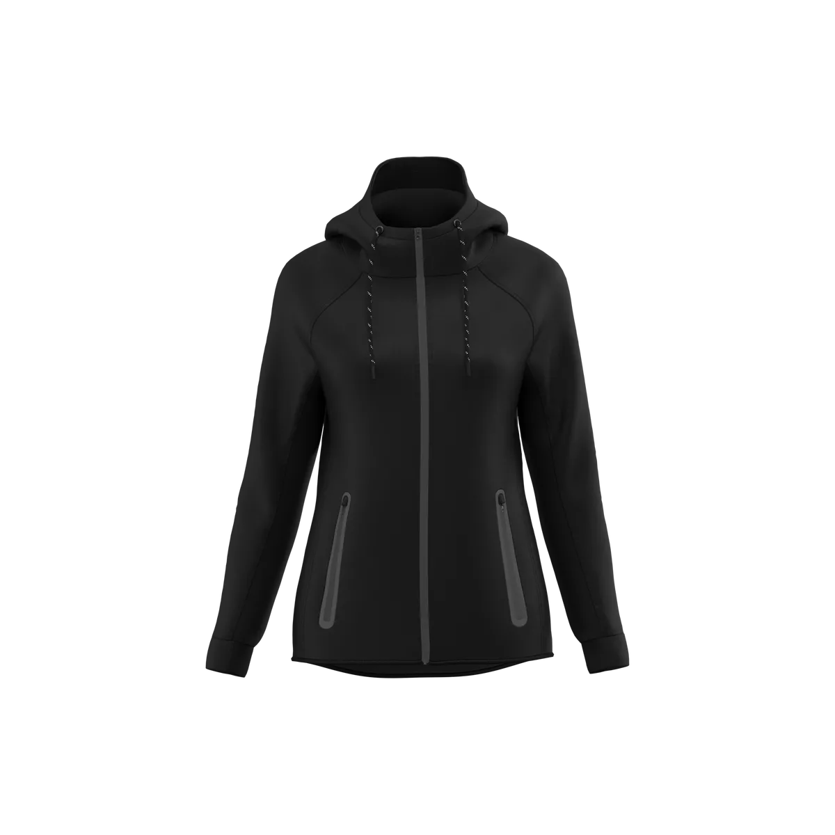 Damesjasje met capuchon performance Black
