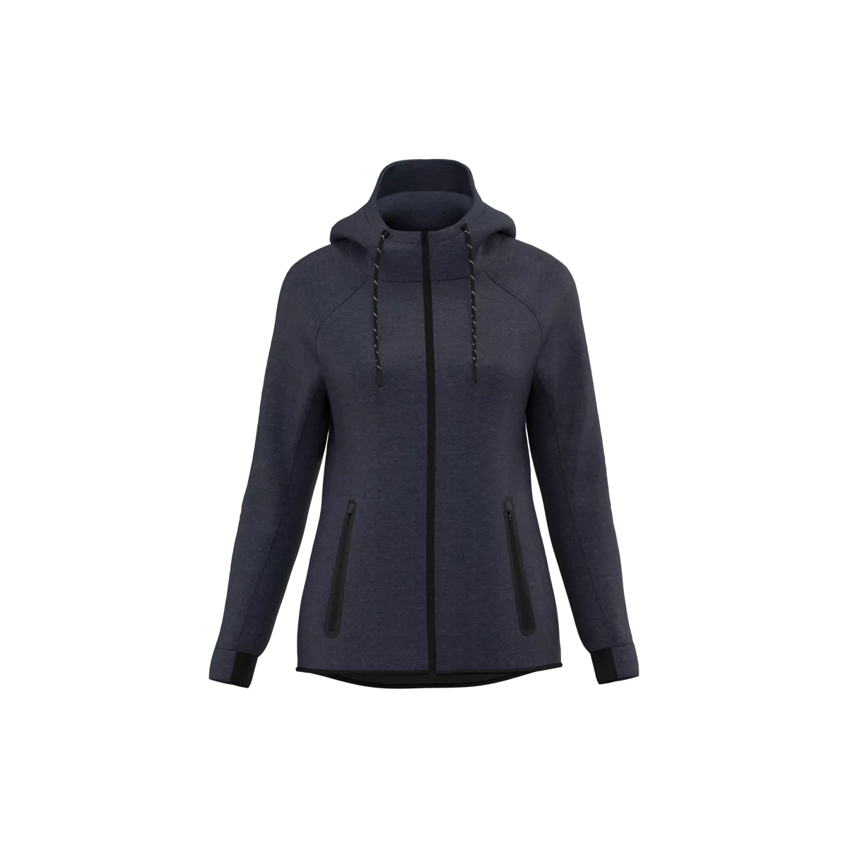Damesjasje met capuchon performance French Navy Heather