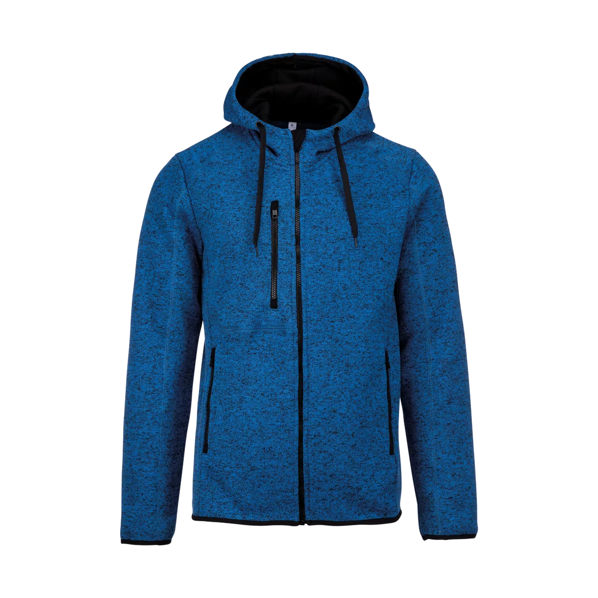 Heather herenvest met capuchon Light royal blue melange