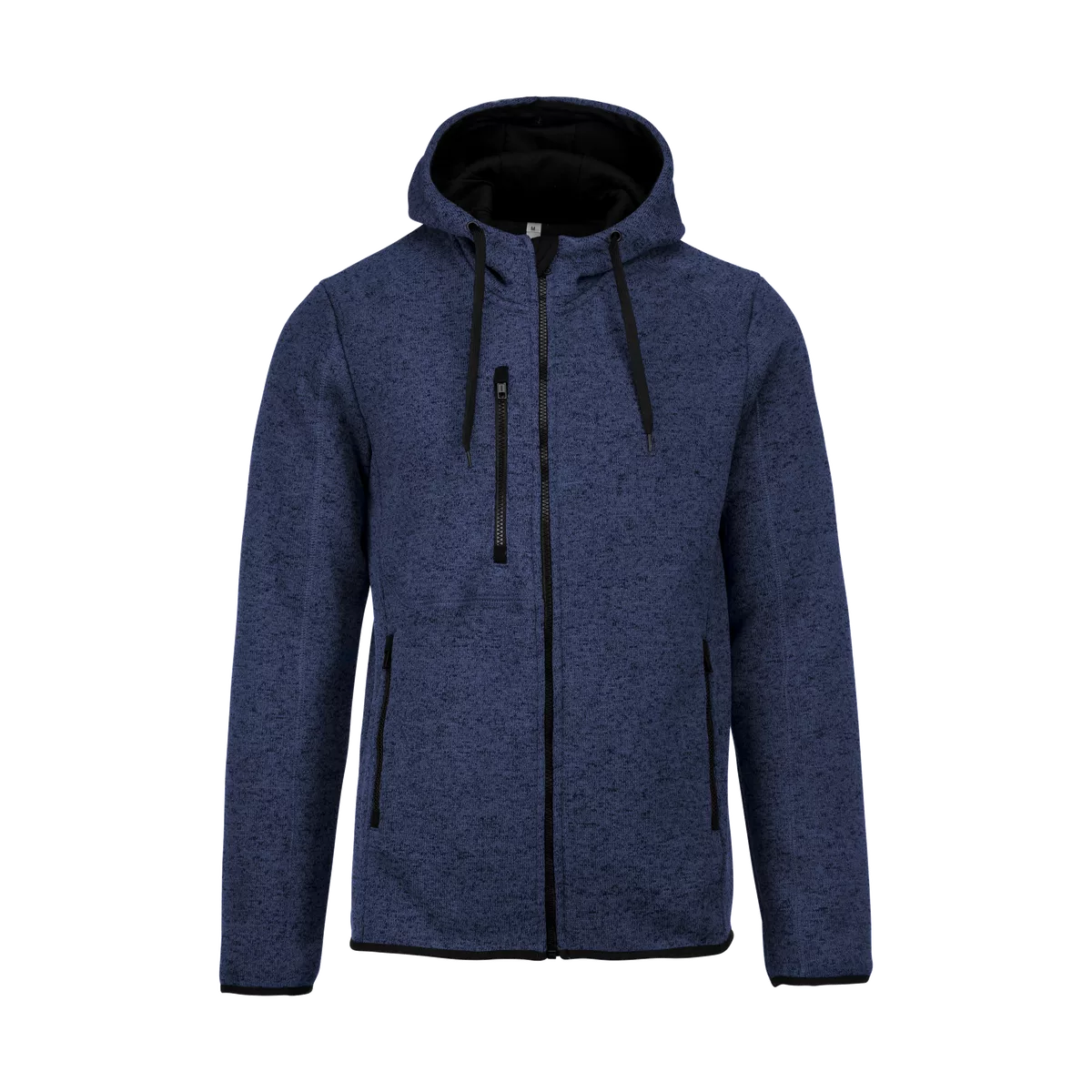 Heather herenvest met capuchon Navy Melange