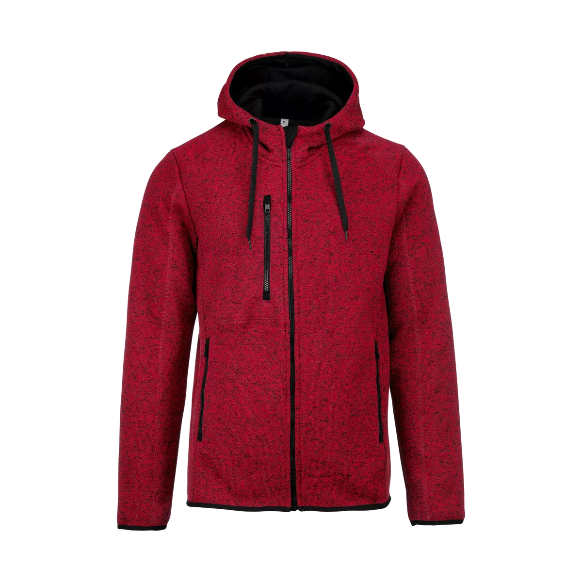 Heather herenvest met capuchon Red Melange