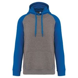 Grey heather/Sporty royal blue