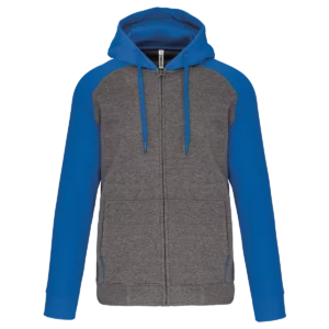 Grey heather/Sporty royal blue
