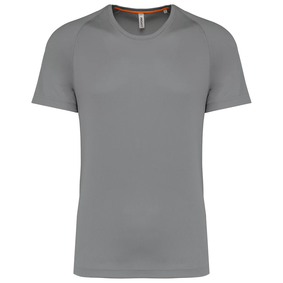 Gerecycled herensport-T-shirt met ronde hals Fine Grey