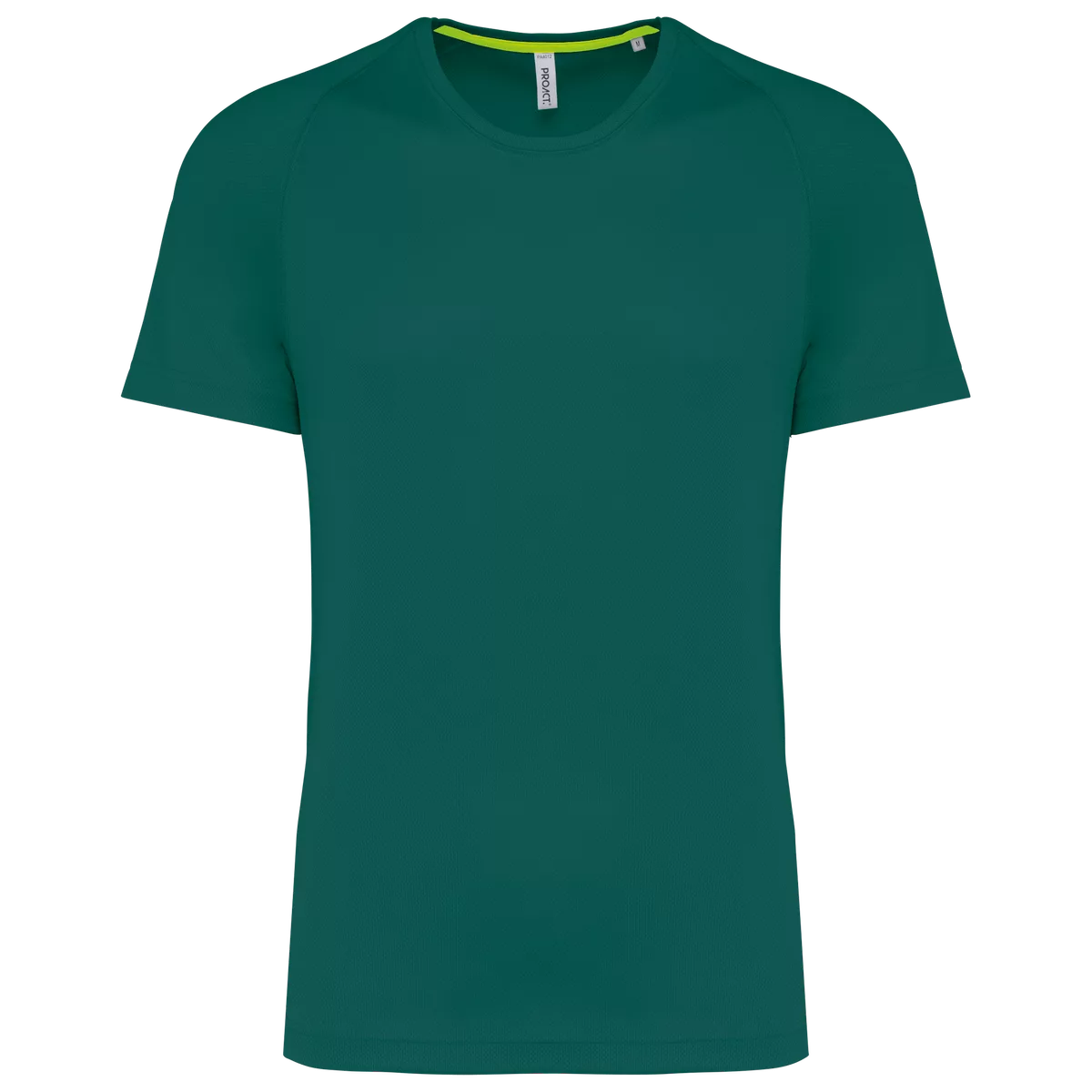 Gerecycled herensport-T-shirt met ronde hals Gingko Green