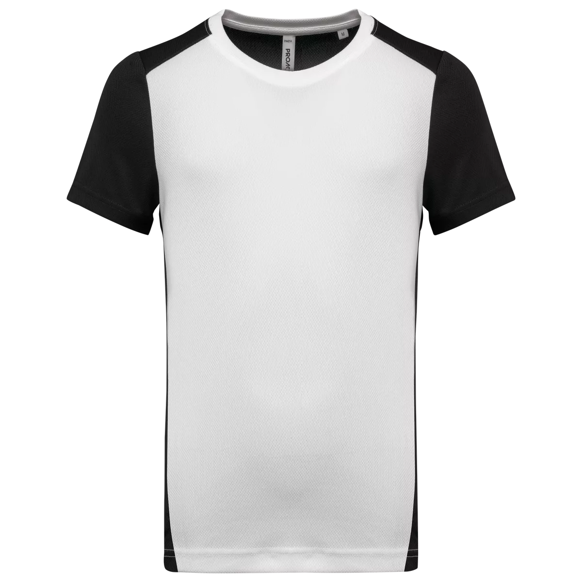 Ecologisch sport-T-shirt in twee kleuren voor heren White / Black