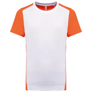 White / Fluorescent Orange