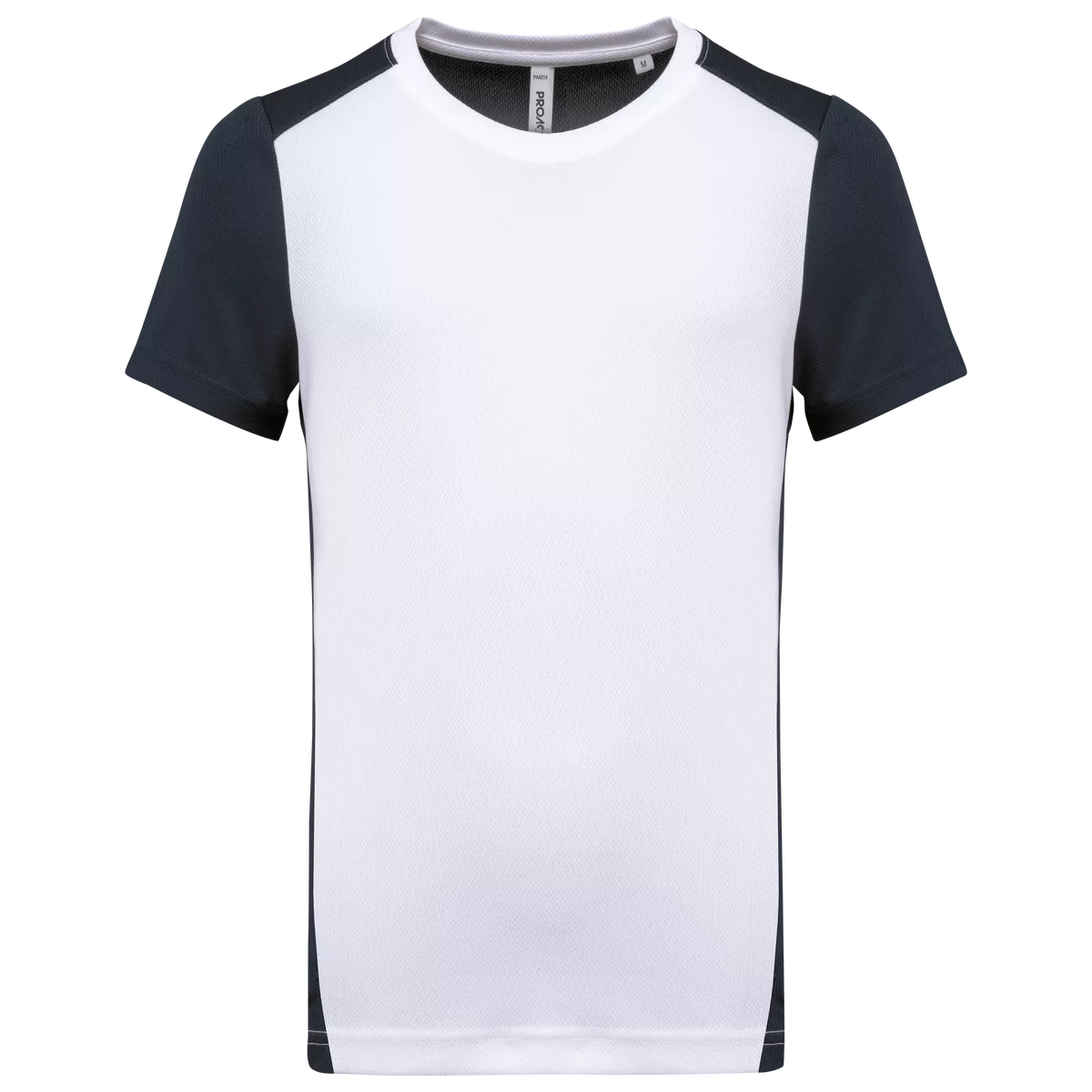 Ecologisch sport-T-shirt in twee kleuren voor heren White / Navy