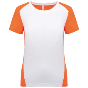 White / Fluorescent Orange