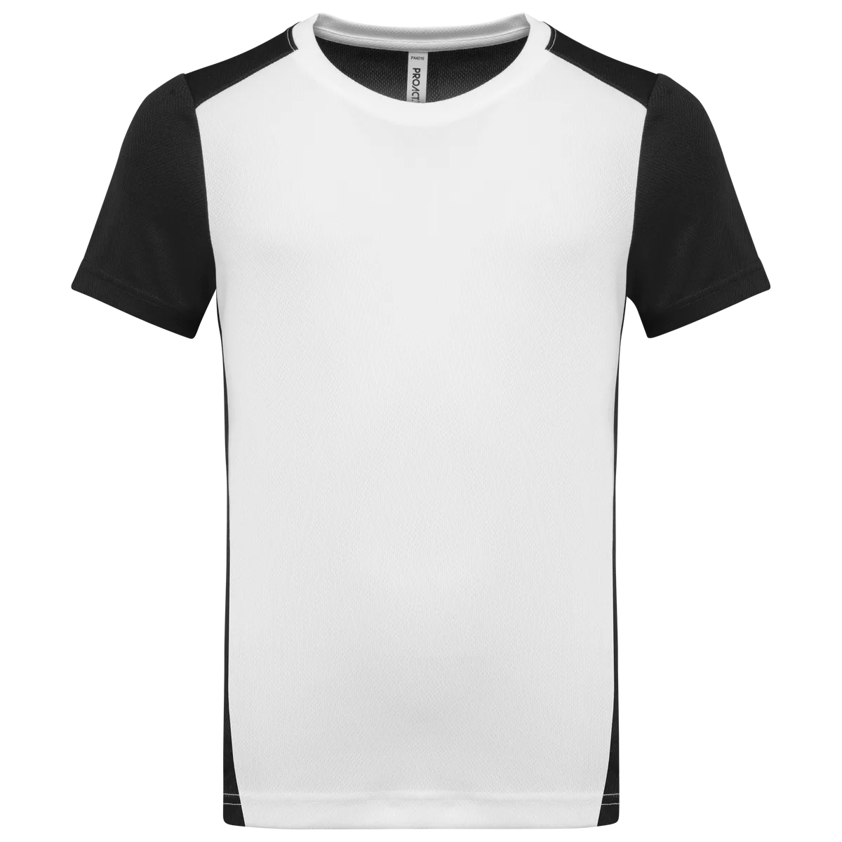 Ecologisch sport-T-shirt in twee kleuren voor kinderen White / Black
