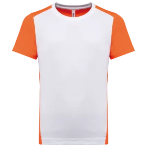 White / Fluorescent Orange