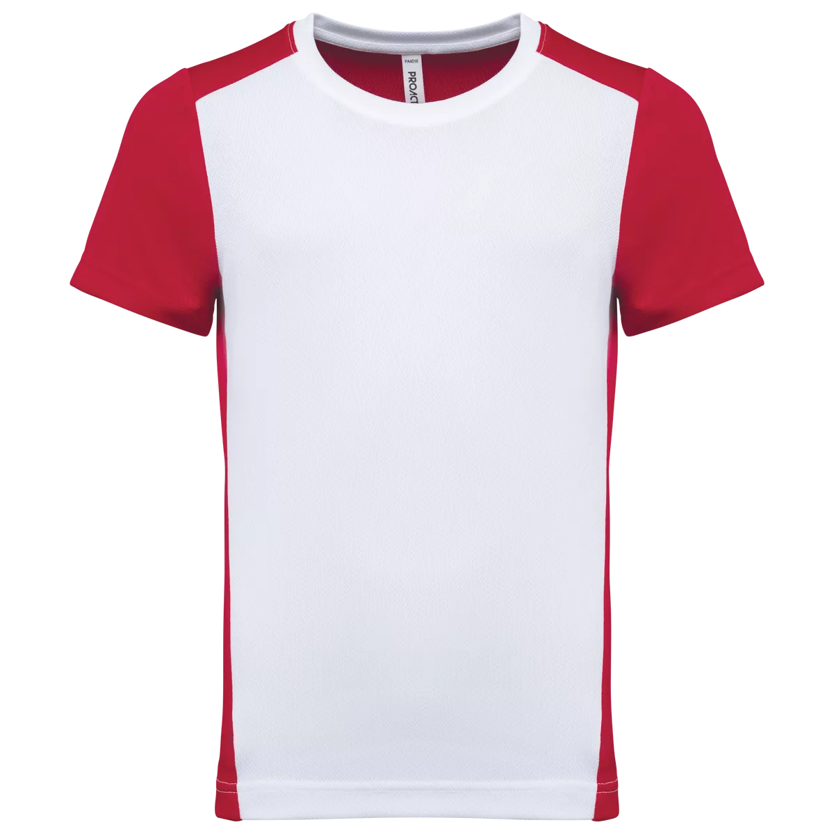 Ecologisch sport-T-shirt in twee kleuren voor kinderen White / Red