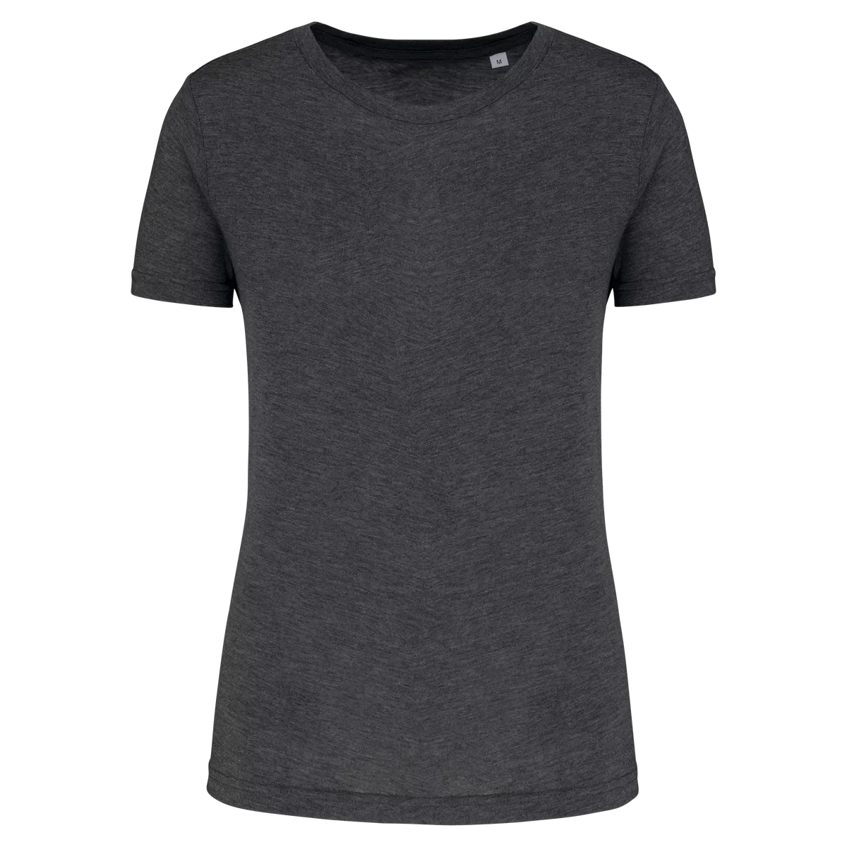 Damessport-T-shirt triblend met ronde hals Dark Grey Heather