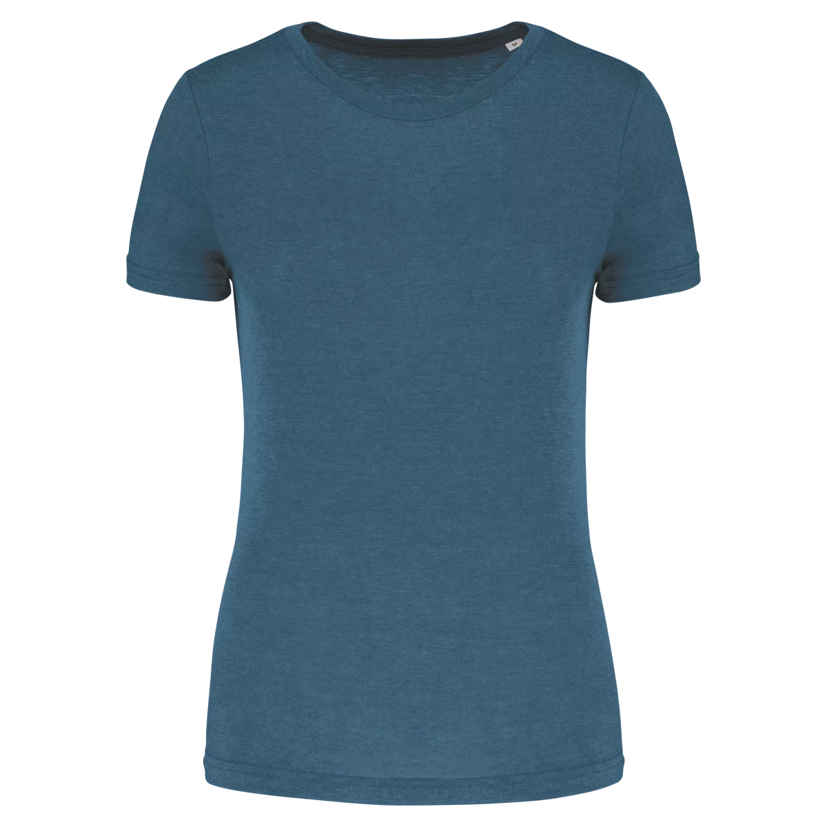 Damessport-T-shirt triblend met ronde hals Duck Blue Heather