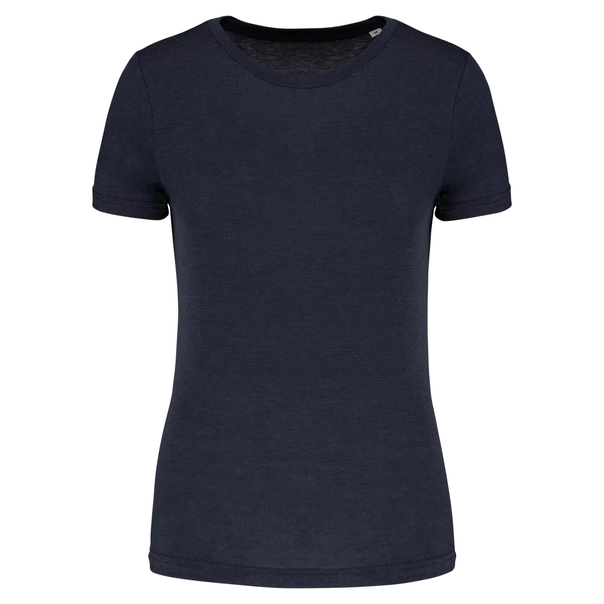 Damessport-T-shirt triblend met ronde hals French Navy Heather