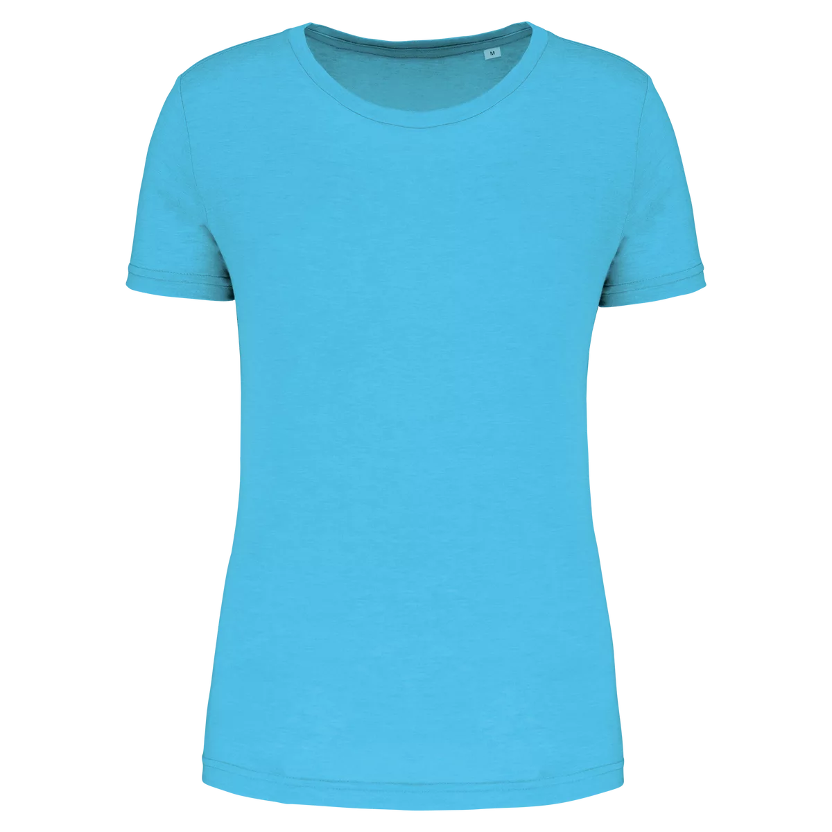 Damessport-T-shirt triblend met ronde hals Light Turquoise