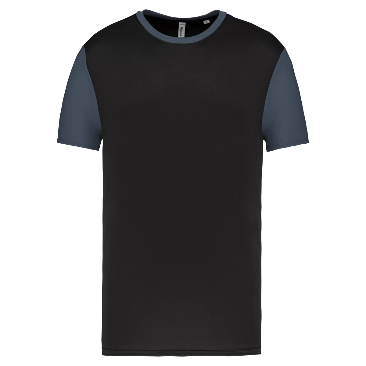 Unisex multisport T-shirt met korte mouwen in twee kleuren Black / sporty grey