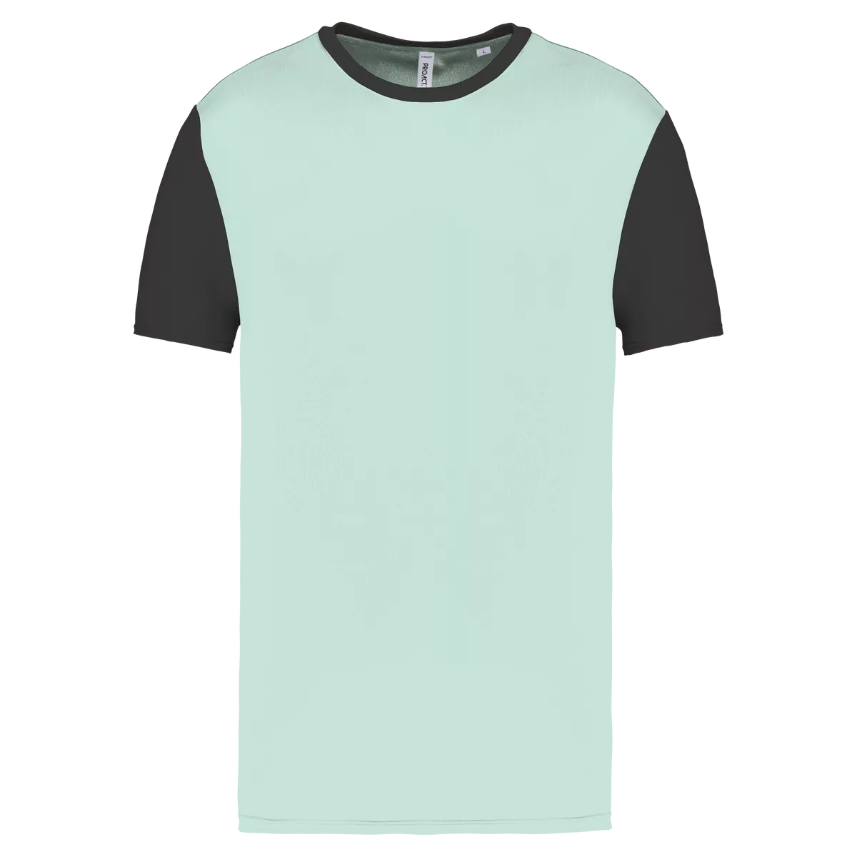 Unisex multisport T-shirt met korte mouwen in twee kleuren Ice Mint / Dark Grey