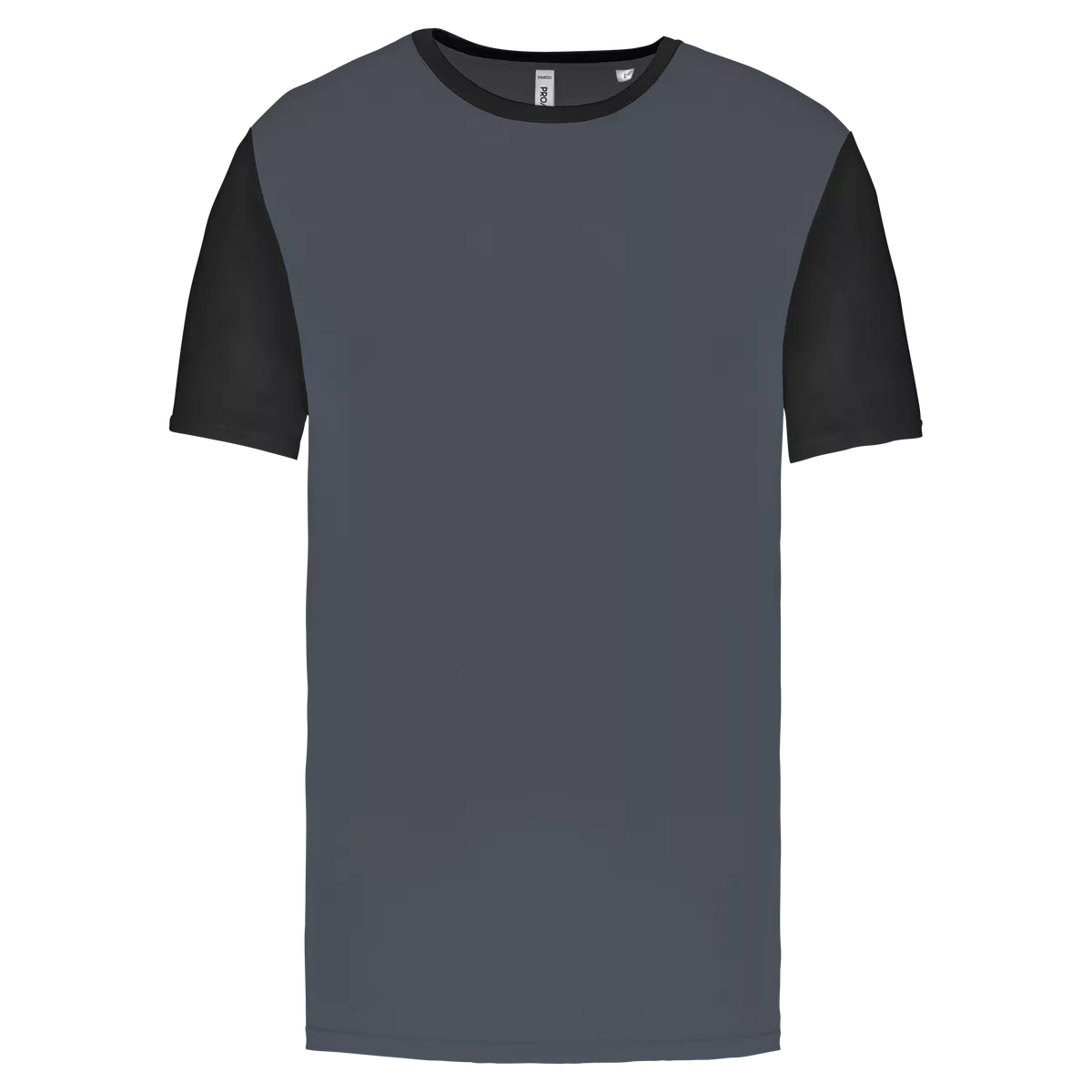 Unisex multisport T-shirt met korte mouwen in twee kleuren sporty grey / Black