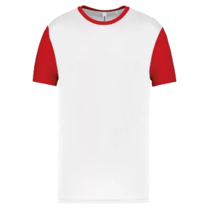 White / Sporty Red