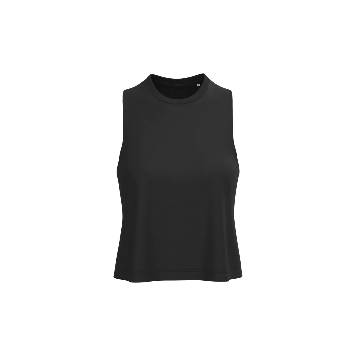 Dames triblend croptop Black