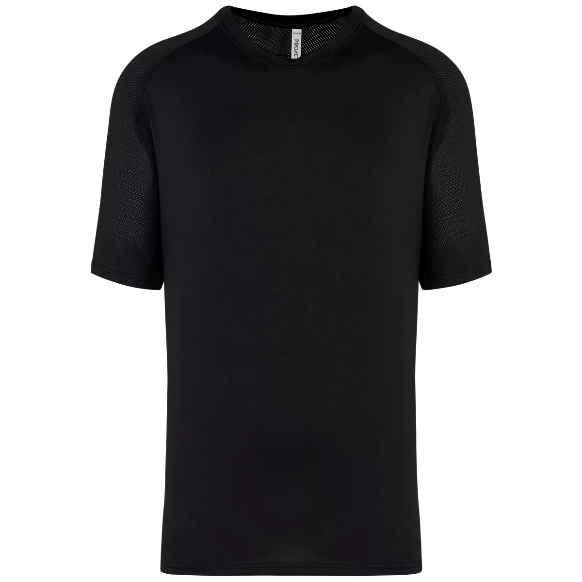 Tweekleurig padel-T-shirt met raglanmouwen voor heren Black
