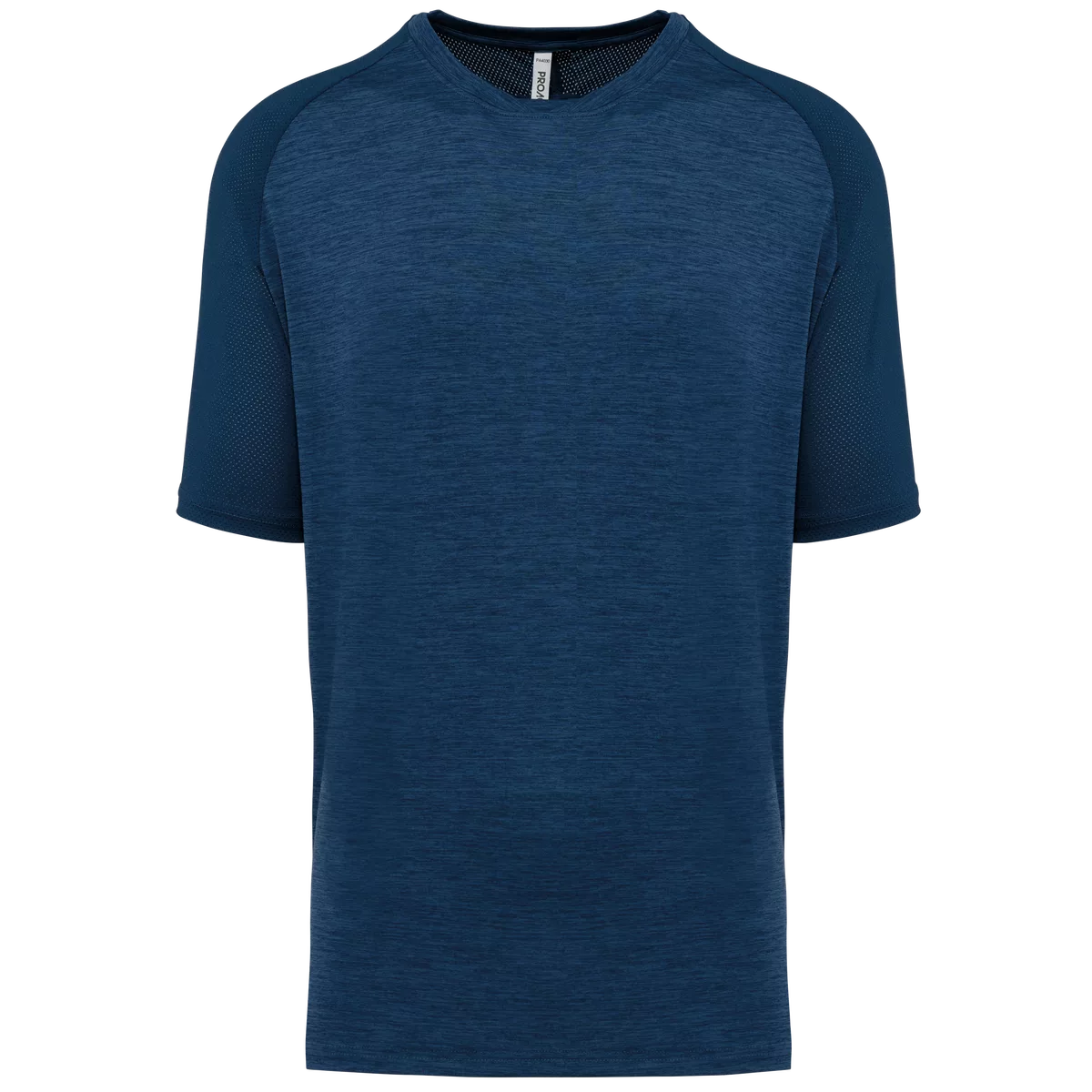 Tweekleurig padel-T-shirt met raglanmouwen voor heren Sporty Navy / Marl Sporty Navy