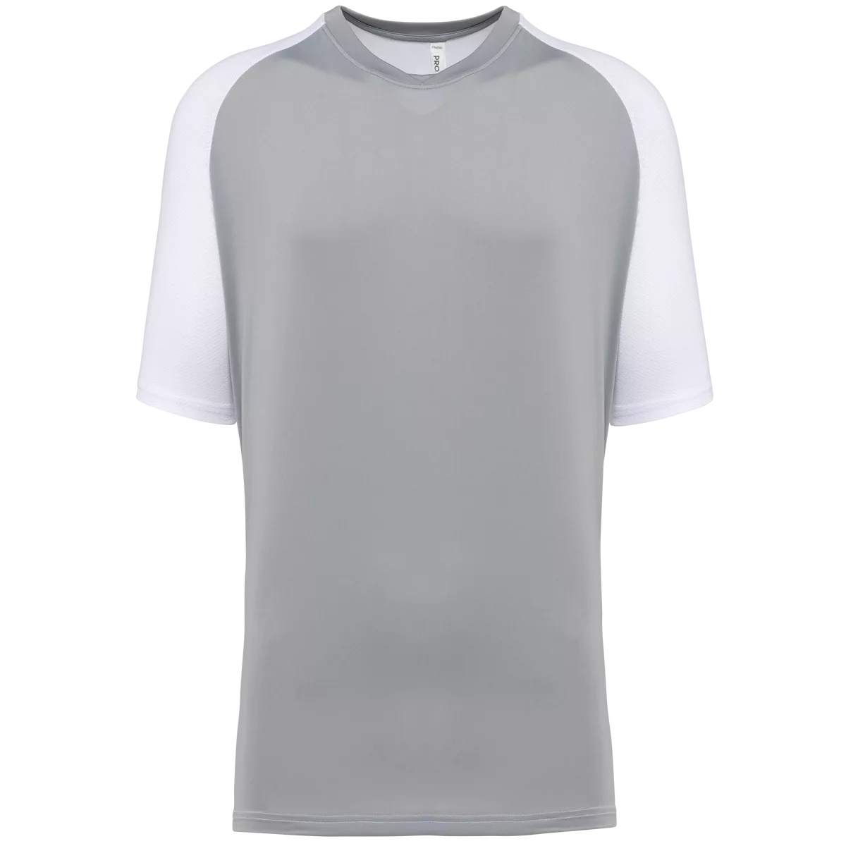 Tweekleurig padel-T-shirt met raglanmouwen voor heren White / Fine Grey