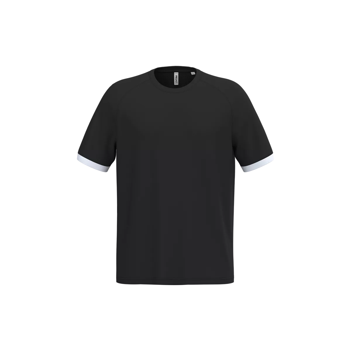 Sport-t-shirt van polyester Black / White