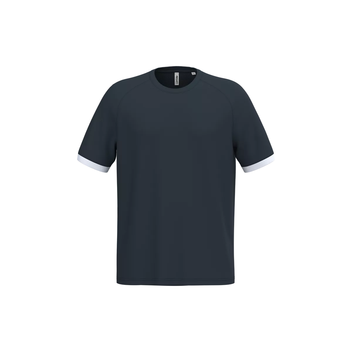 Sport-t-shirt van polyester Navy / White