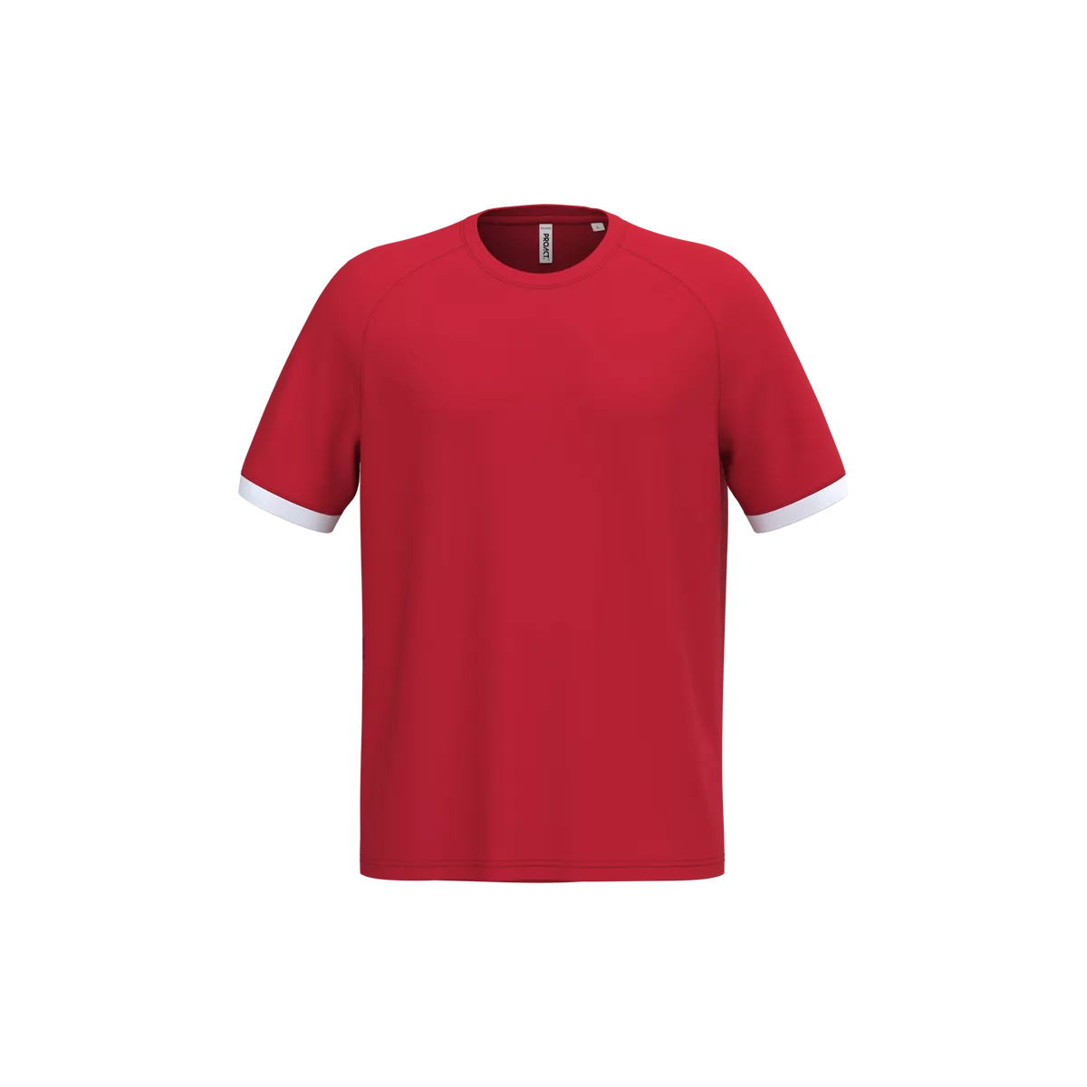 Sport-t-shirt van polyester Sporty Red / White