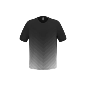 Sport-t-shirt van gesublimeerd polyester uniseks Black
