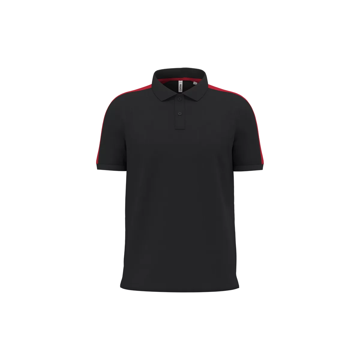 Uniseks teamwear poloshirt Black / Sporty Red